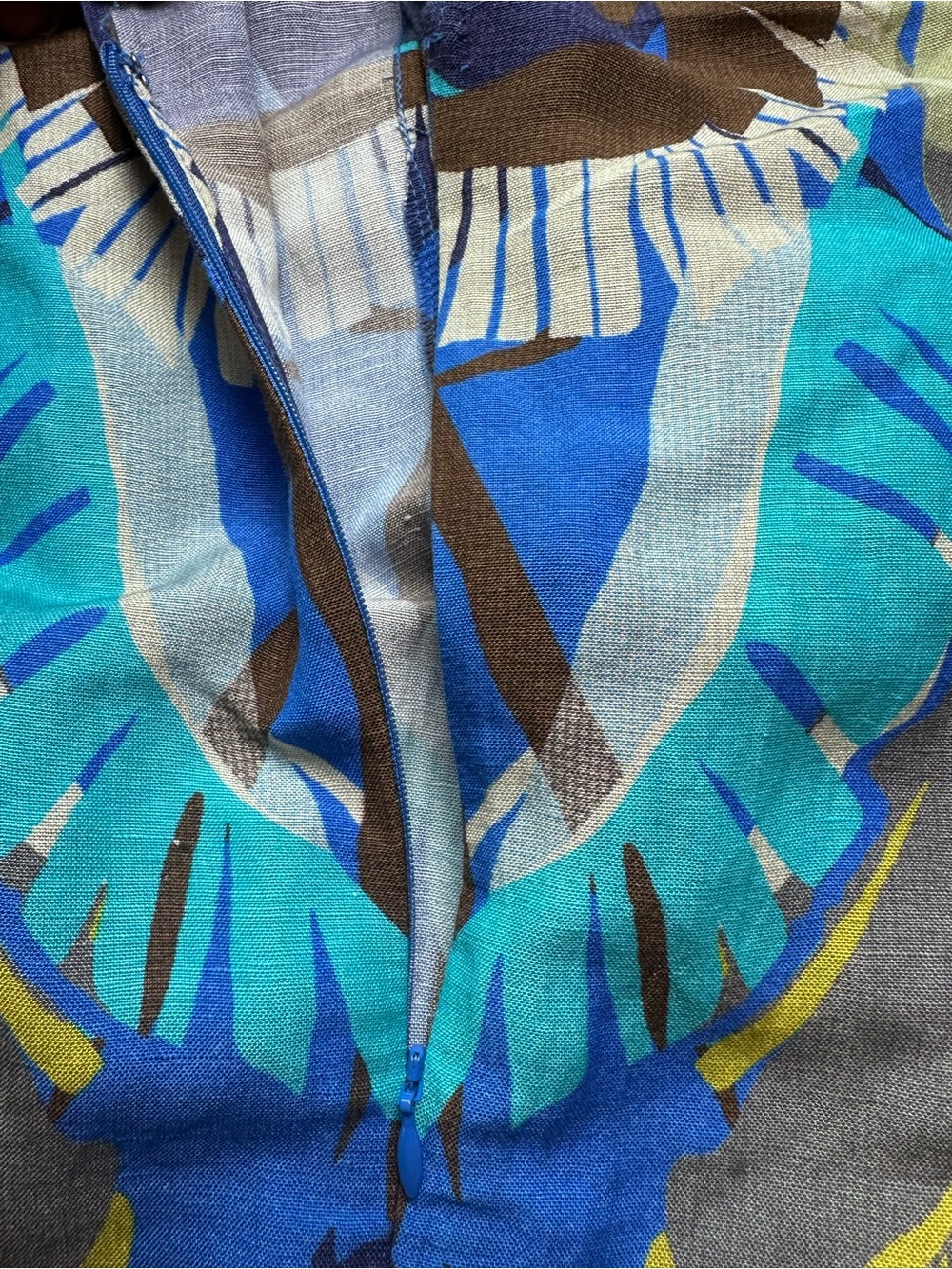 Ranna Gill Blue & Teal Halter Printed Jumpsuit - Picture 4 of 8
